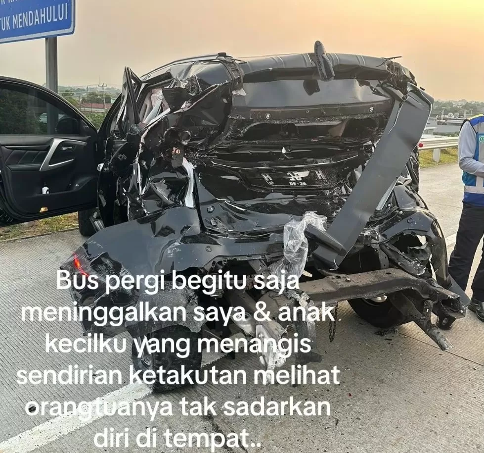VIRAL! Mobil Pajero Rusak Berat Ditabrak PO Haryanto, Begini Kronologi Versi Kepolisian