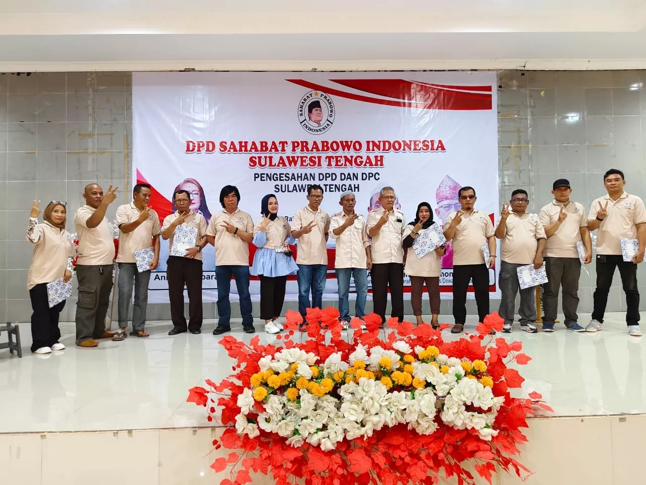 Sekjen SPI Lantik Pengurus DPD dan DPC Se-Sulawesi Tengah, Menangkan Prabowo Gibran Di Pilpres 2024