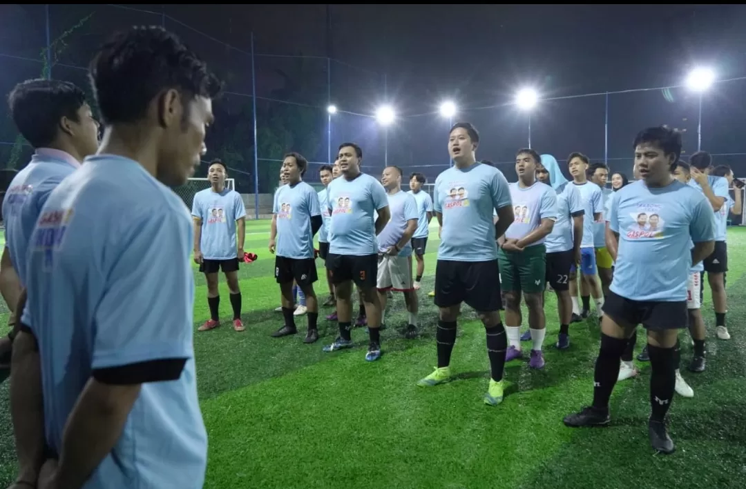 Komunitas Sepak Bola Banten Bersama Gaspoll Bro Bertekad Menangkan Prabowo-Gibran Satu Putaran