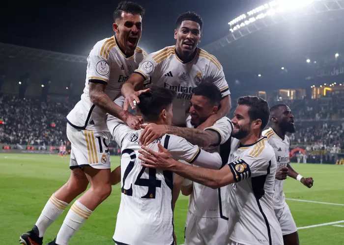 Real Madrid Menang Dramatis 5-3 atas Atletico di Semifinal Piala Super Spanyol