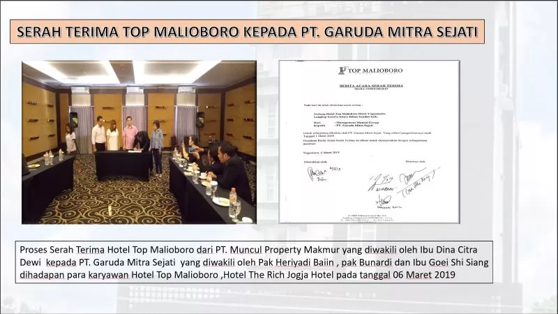 PT GMS Bantah Tudingan Penipuan dan Penggelapan Investasi Hotel di Yogyakarta