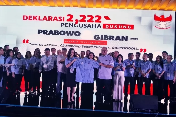 Pengusaha Bela Bangsa Deklarasikan Dukungan untuk Prabowo - Gibran Agar Bisa Menang Satu Putaran