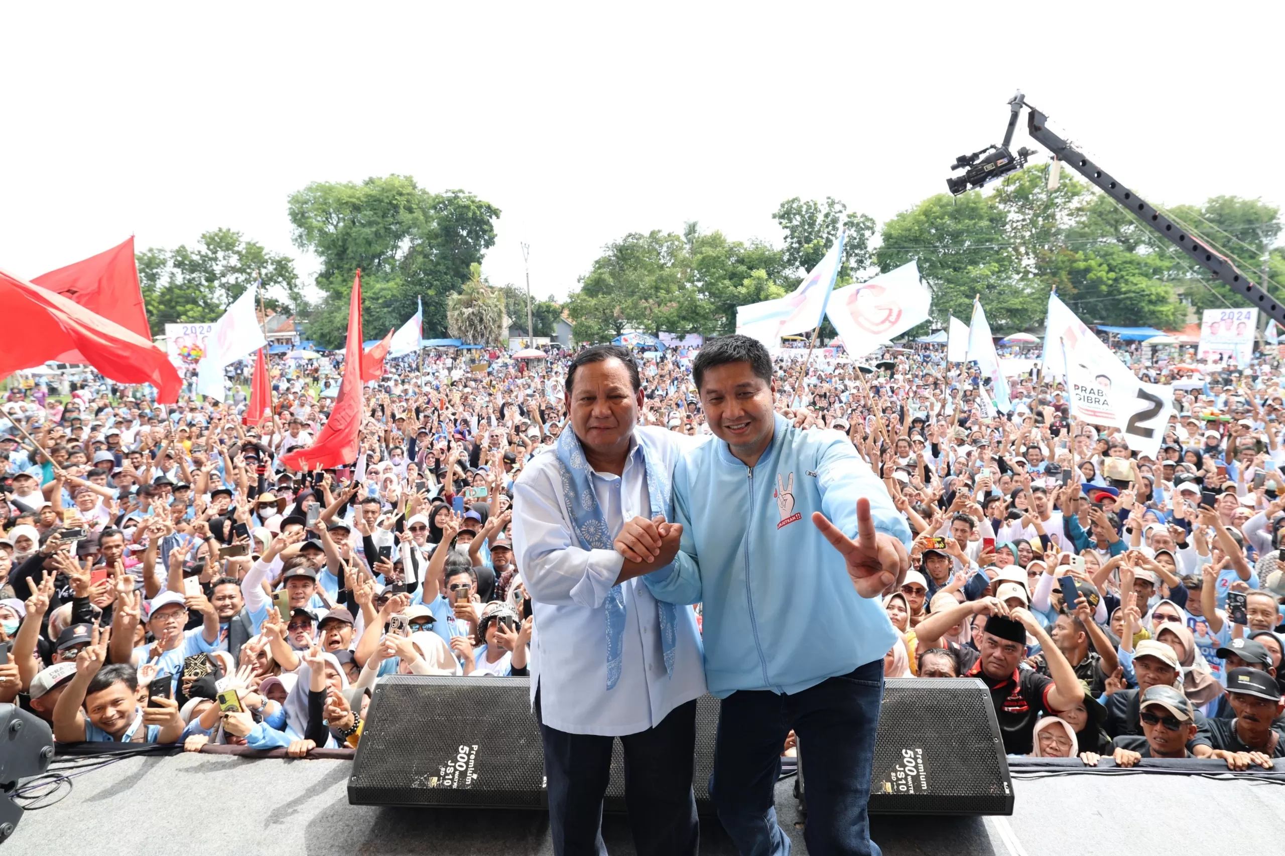 Kampanye Prabowo di Majalengka Ucapkan Terima Kasih dan Ajak Maruarar Sirait Gabung TKN Prabowo-Gibran
