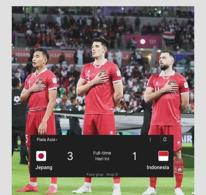 Hasil Akhir Indonesia vs Jepang 1-3: Tembakan 3 Banding 14