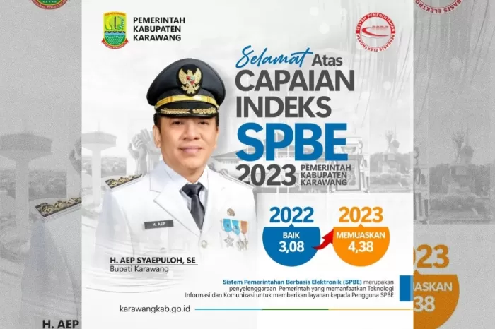Pemerintah Kabupaten Karawang Raih Capaian Memuaskan pada Indeks SPBE Tahun 2023