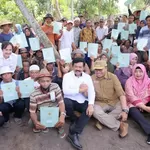 Menteri Hadi: Inisiatif Masyarakat Kunci dari Suksesnya Konsolidasi Tanah Pertanian di Lombok Barat