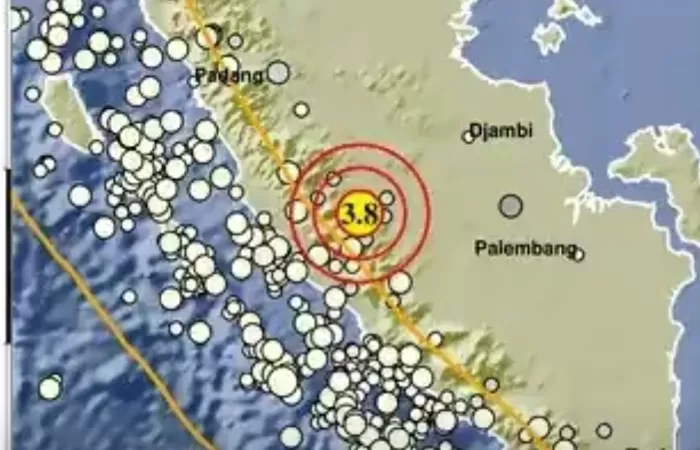 Barusan, Wilayah Merangin Jambi Diguncang Gempa Bumi Hari Ini