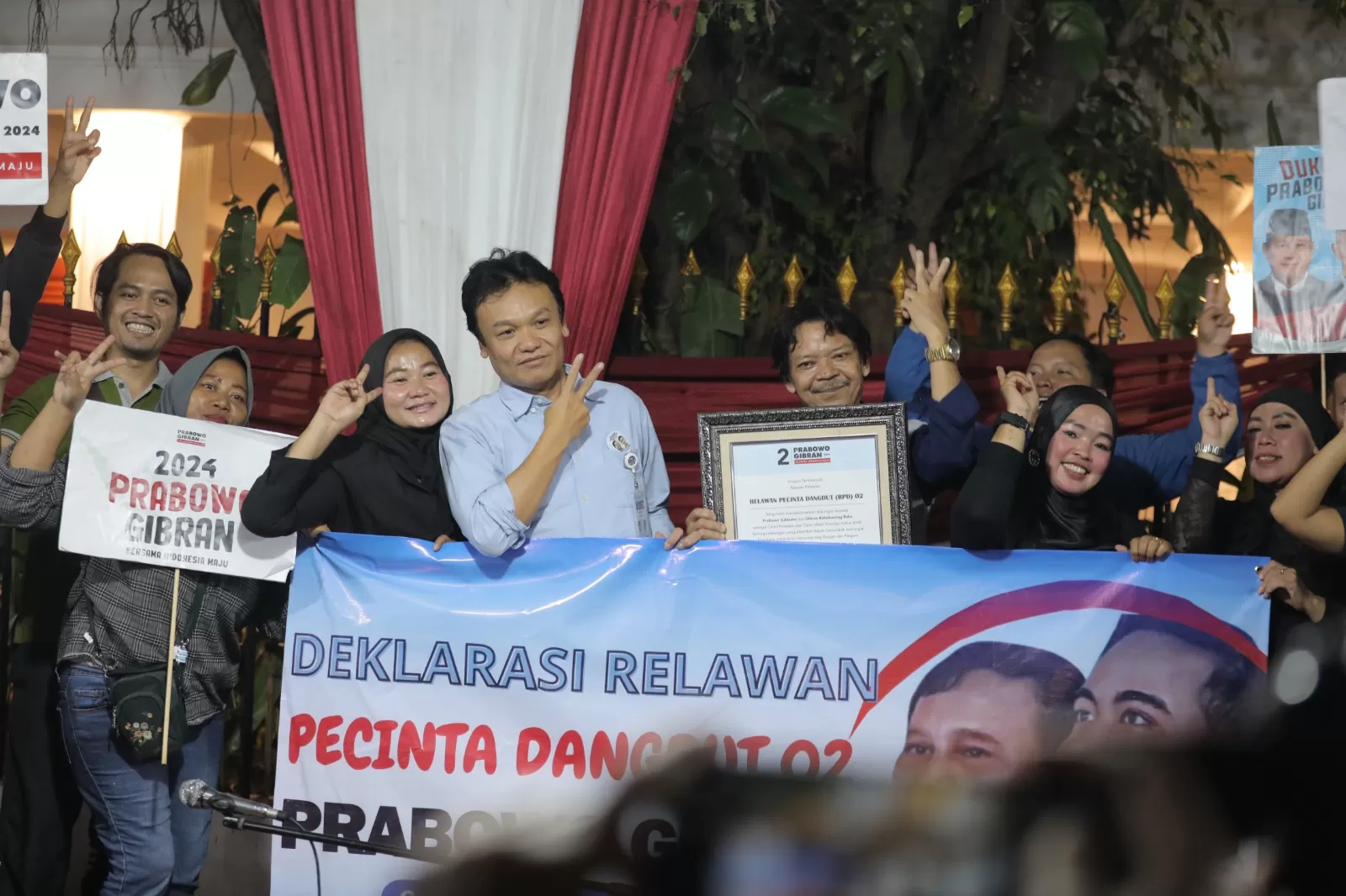 Gelar Deklarasi Dukungan  Untuk Prabowo Gibran, Relawan Pecinta Dangdut 02 Ingin Pekerja Seni Diperhatikan