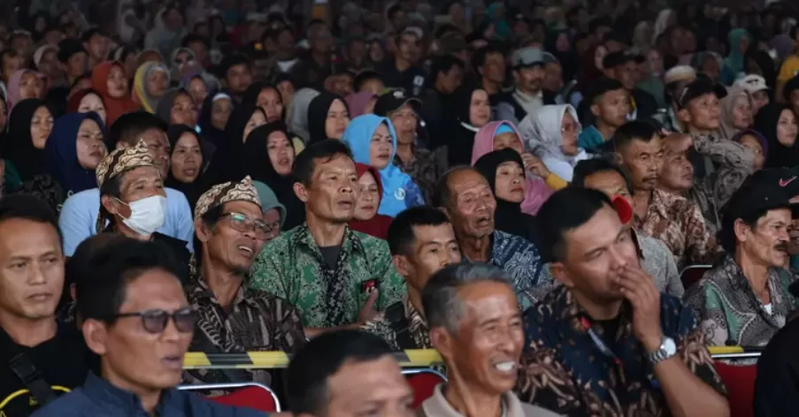 Prabowo Subianto Takjub Melihat 60.000 Petani dan Peternak di Acara Pembinaan Pertanian: Kemenhan dan Kementan Kolaborasi