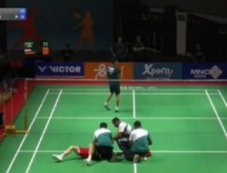 Ngeri! Tunggal Putra China Kejang-Kejang saat Tanding di Badminton Asia Junior Championship 2024